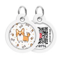 Адресник WAUDOG Smart преміум Коргі коло_1